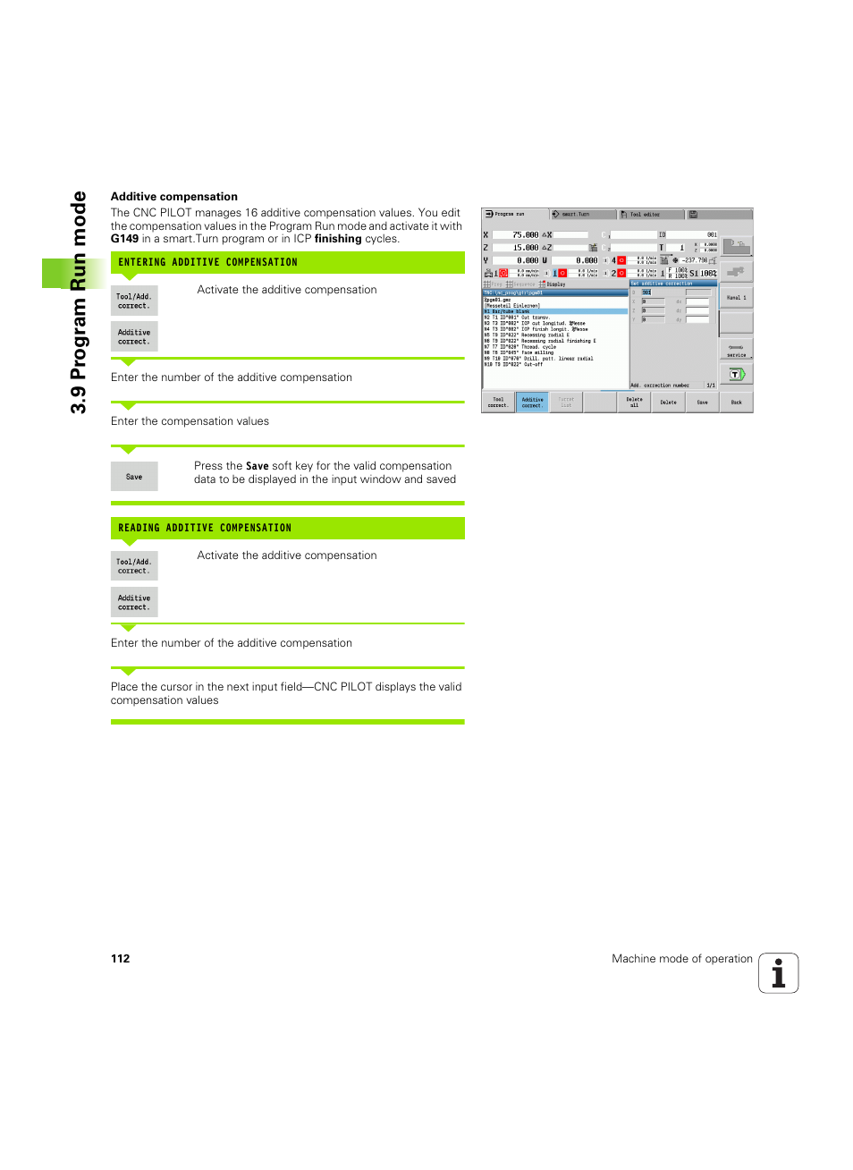 9 pr ogr am run mode | HEIDENHAIN SW 68894x-02 User Manual | Page 112 / 619