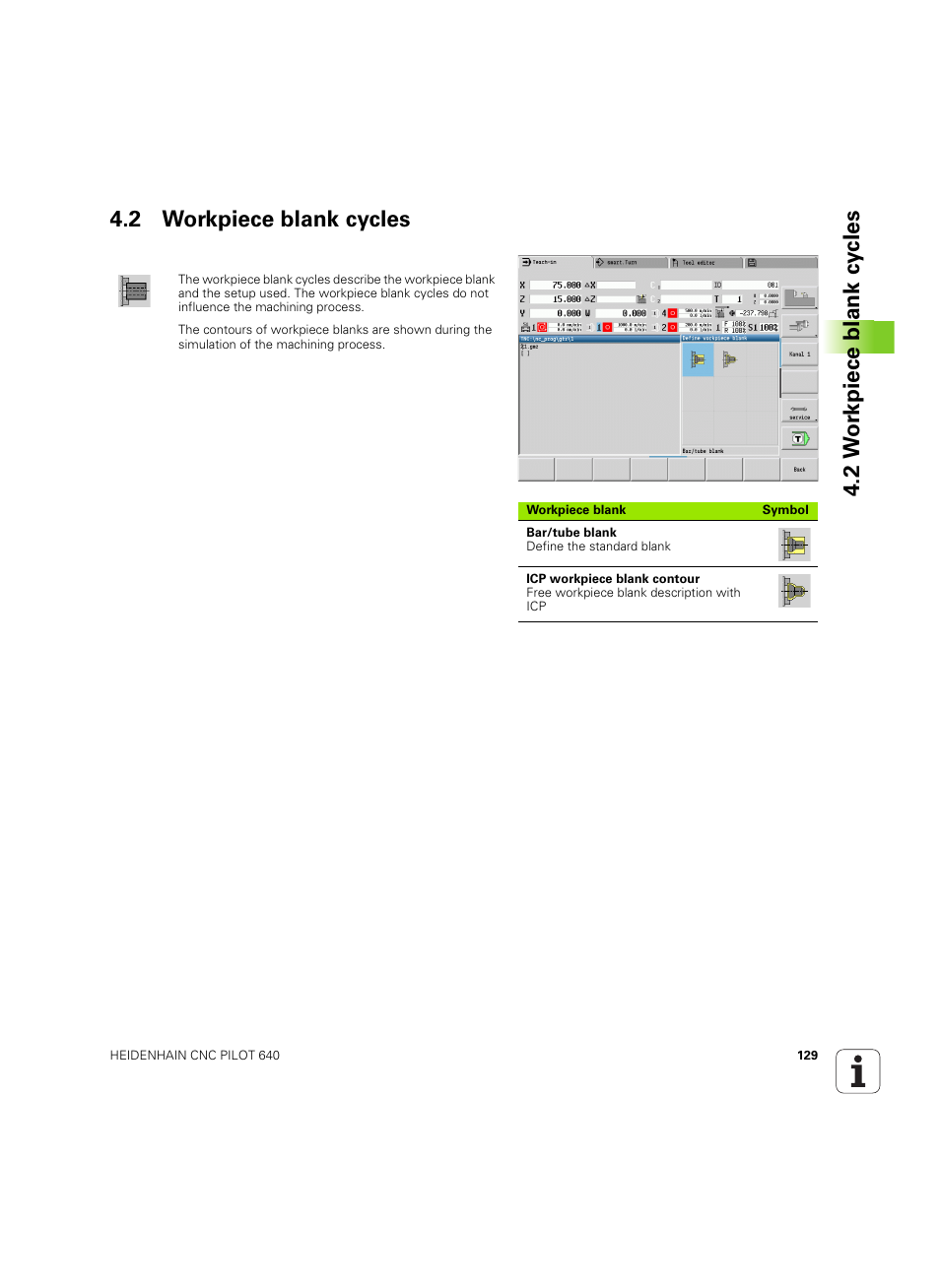 2 workpiece blank cycles | HEIDENHAIN SW 68894x-02 User Manual | Page 129 / 619