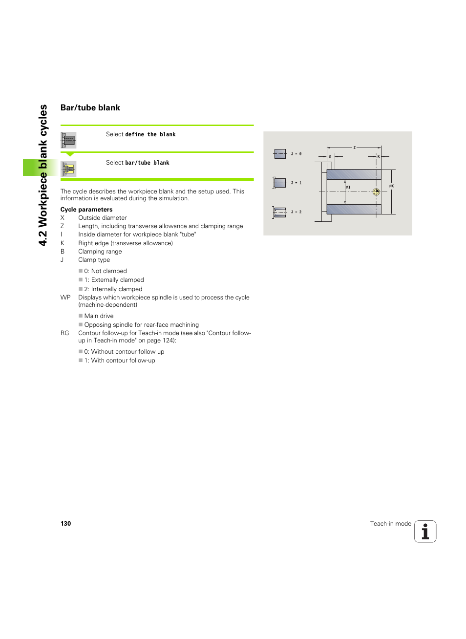 Bar/tube blank, 2 w or kpiece blank cy cles | HEIDENHAIN SW 68894x-02 User Manual | Page 130 / 619