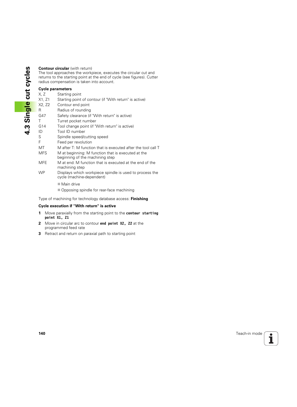 3 single cut cy cles | HEIDENHAIN SW 68894x-02 User Manual | Page 140 / 619