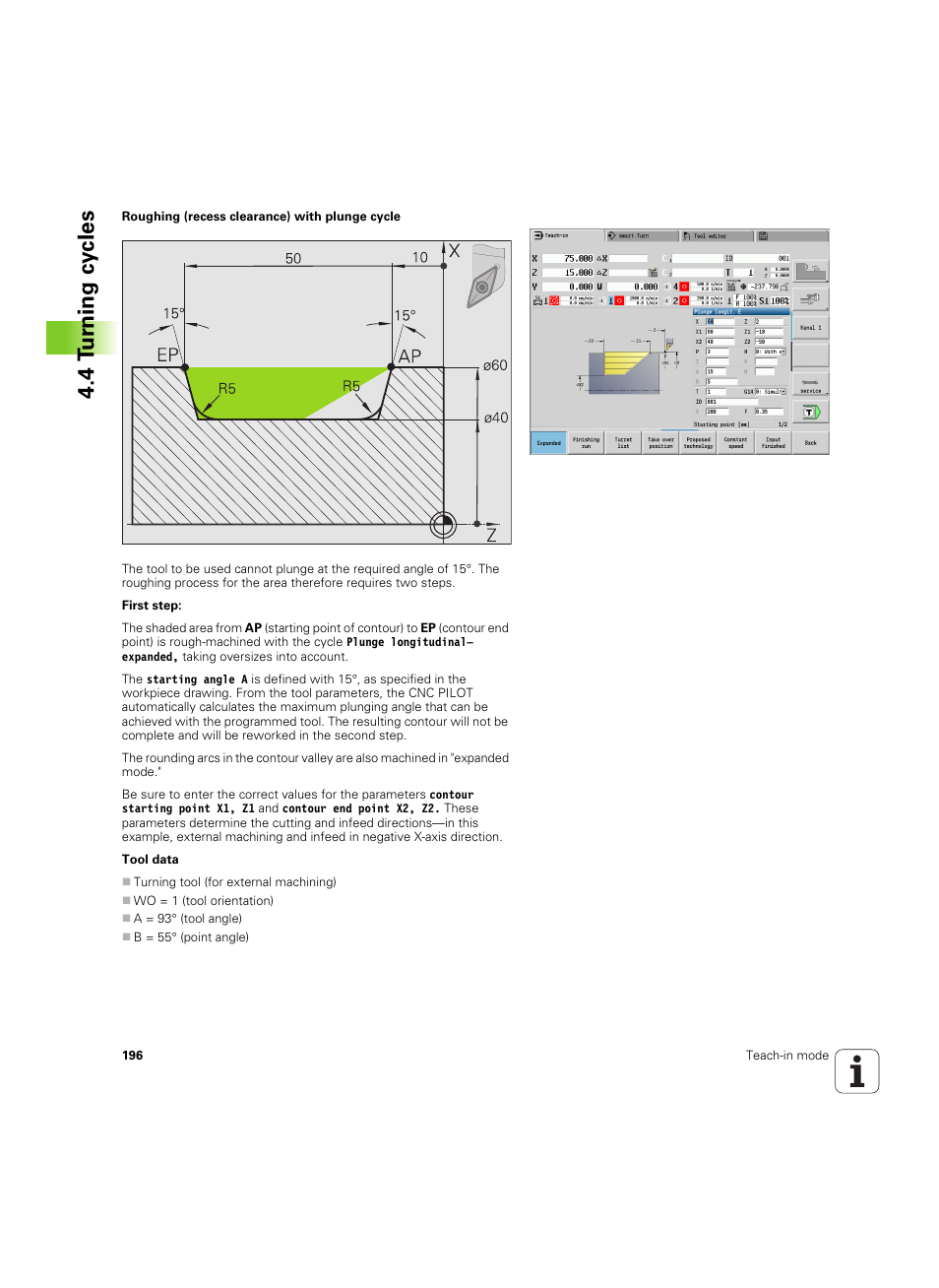 4 tu rn ing cy cles | HEIDENHAIN SW 68894x-02 User Manual | Page 196 / 619