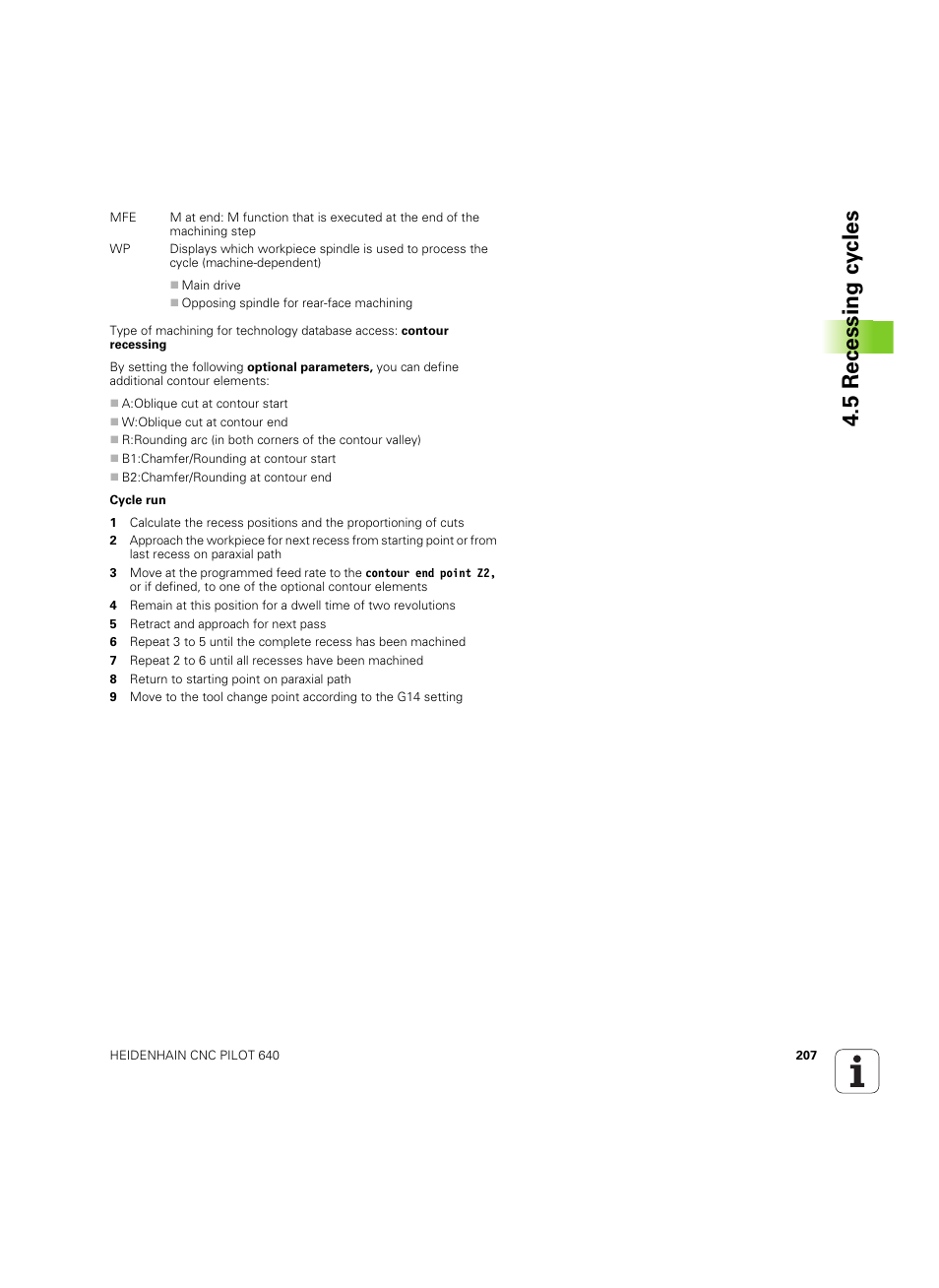 5 recessing cy cles | HEIDENHAIN SW 68894x-02 User Manual | Page 207 / 619