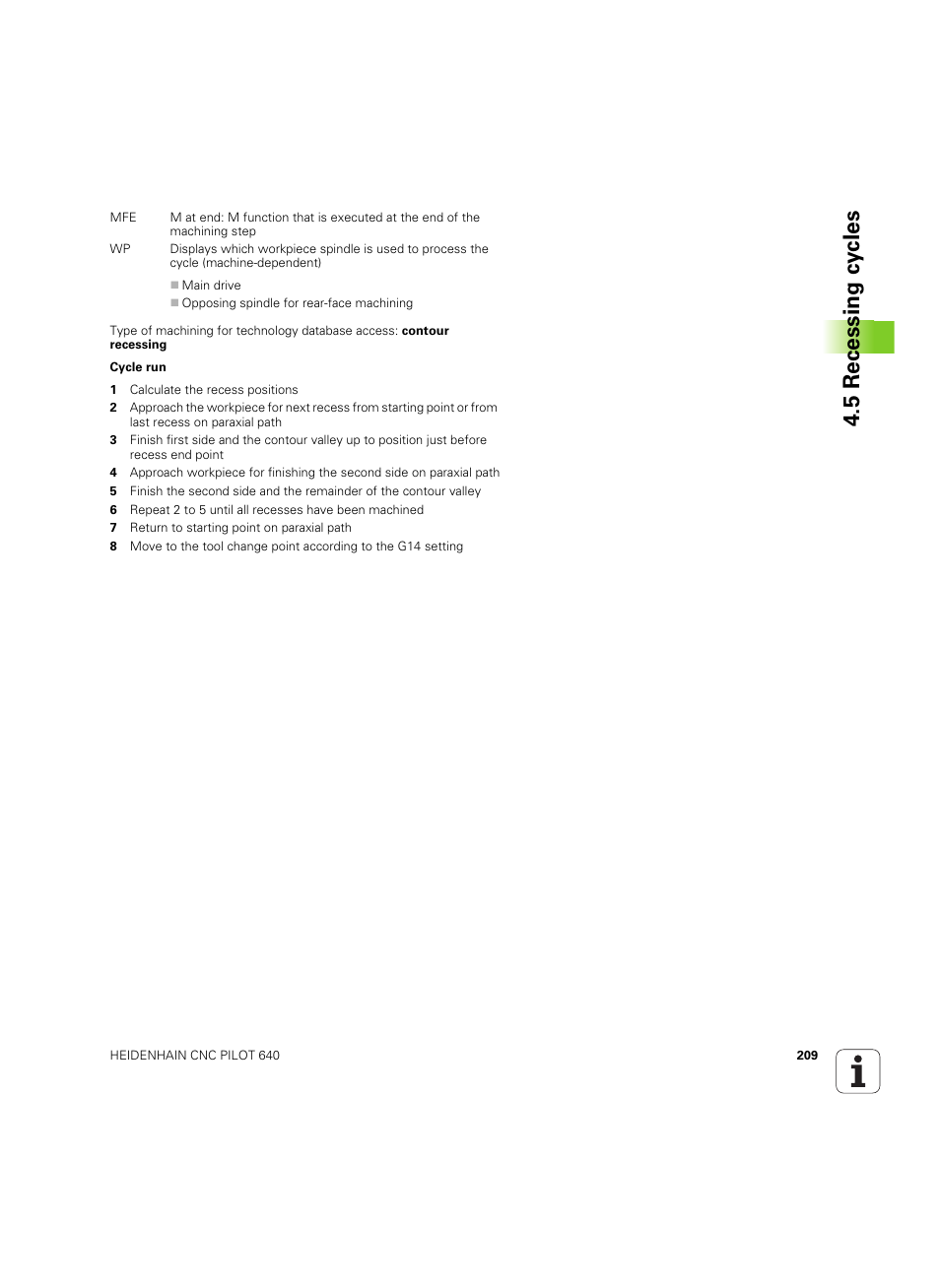5 recessing cy cles | HEIDENHAIN SW 68894x-02 User Manual | Page 209 / 619