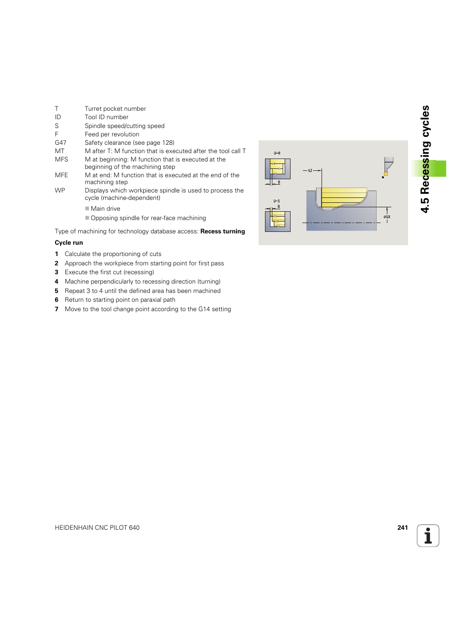 5 recessing cy cles | HEIDENHAIN SW 68894x-02 User Manual | Page 241 / 619