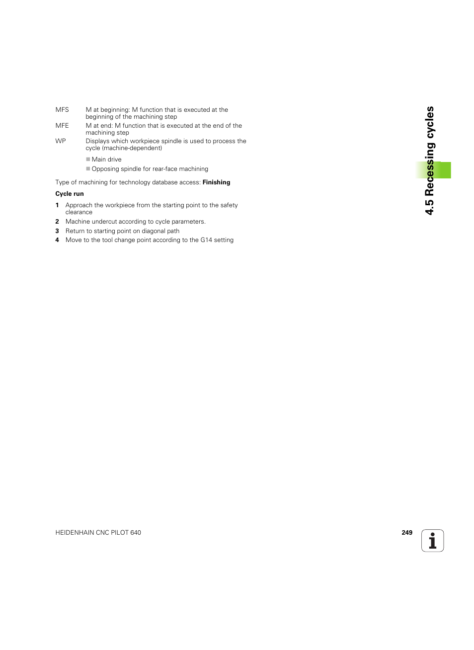 5 recessing cy cles | HEIDENHAIN SW 68894x-02 User Manual | Page 249 / 619