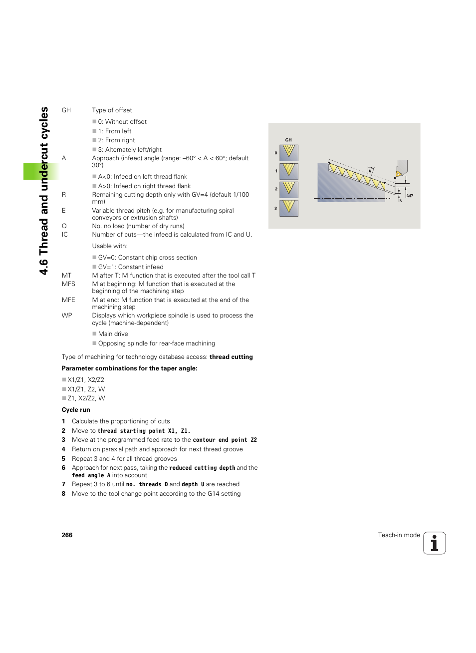 6 thr ead and under cut cy cles | HEIDENHAIN SW 68894x-02 User Manual | Page 266 / 619