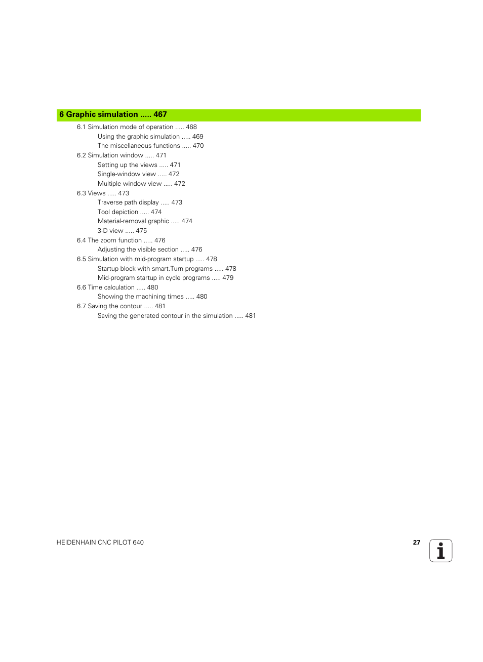 6 graphic simulation | HEIDENHAIN SW 68894x-02 User Manual | Page 27 / 619