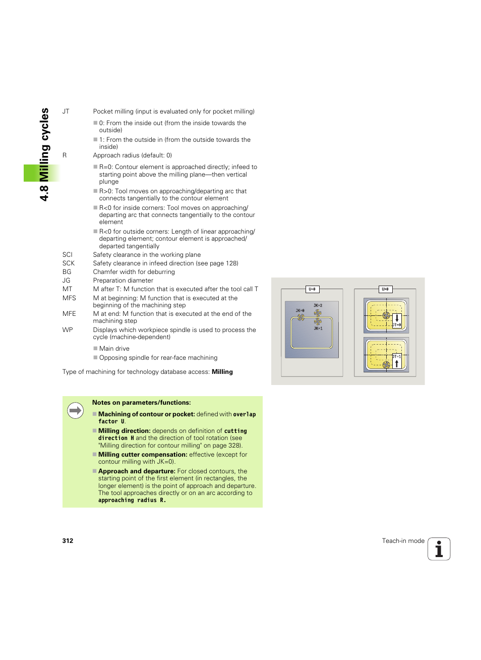 8 milling cy cles | HEIDENHAIN SW 68894x-02 User Manual | Page 312 / 619