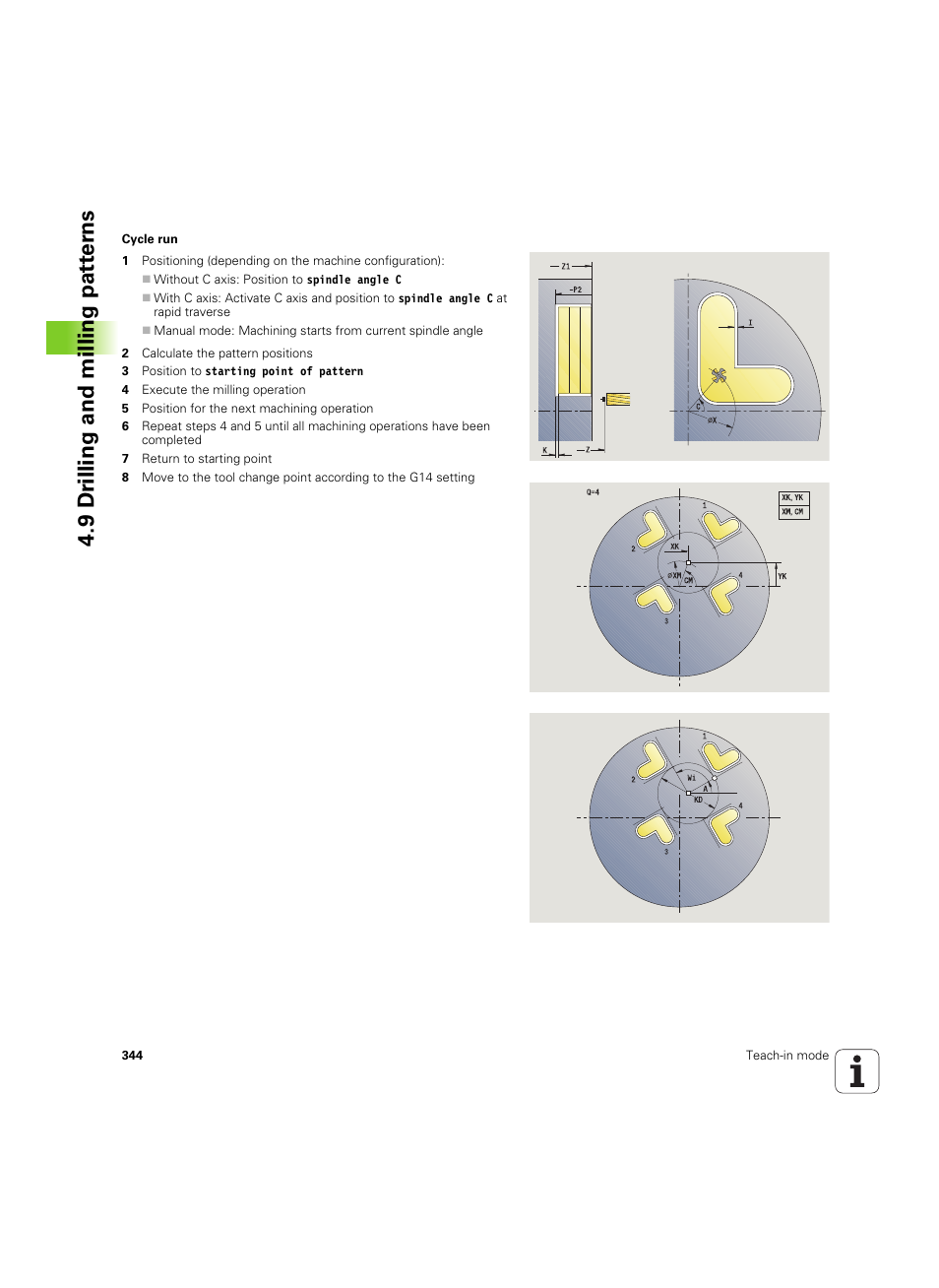9 dr illing and milling pat ter ns | HEIDENHAIN SW 68894x-02 User Manual | Page 344 / 619