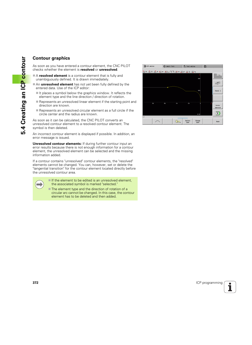 Contour graphics, 4 cr eating an icp cont our | HEIDENHAIN SW 68894x-02 User Manual | Page 372 / 619