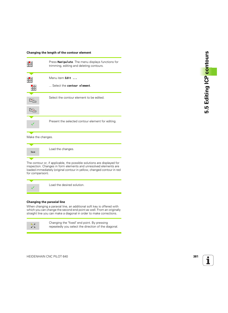 5 editing icp cont ours | HEIDENHAIN SW 68894x-02 User Manual | Page 381 / 619