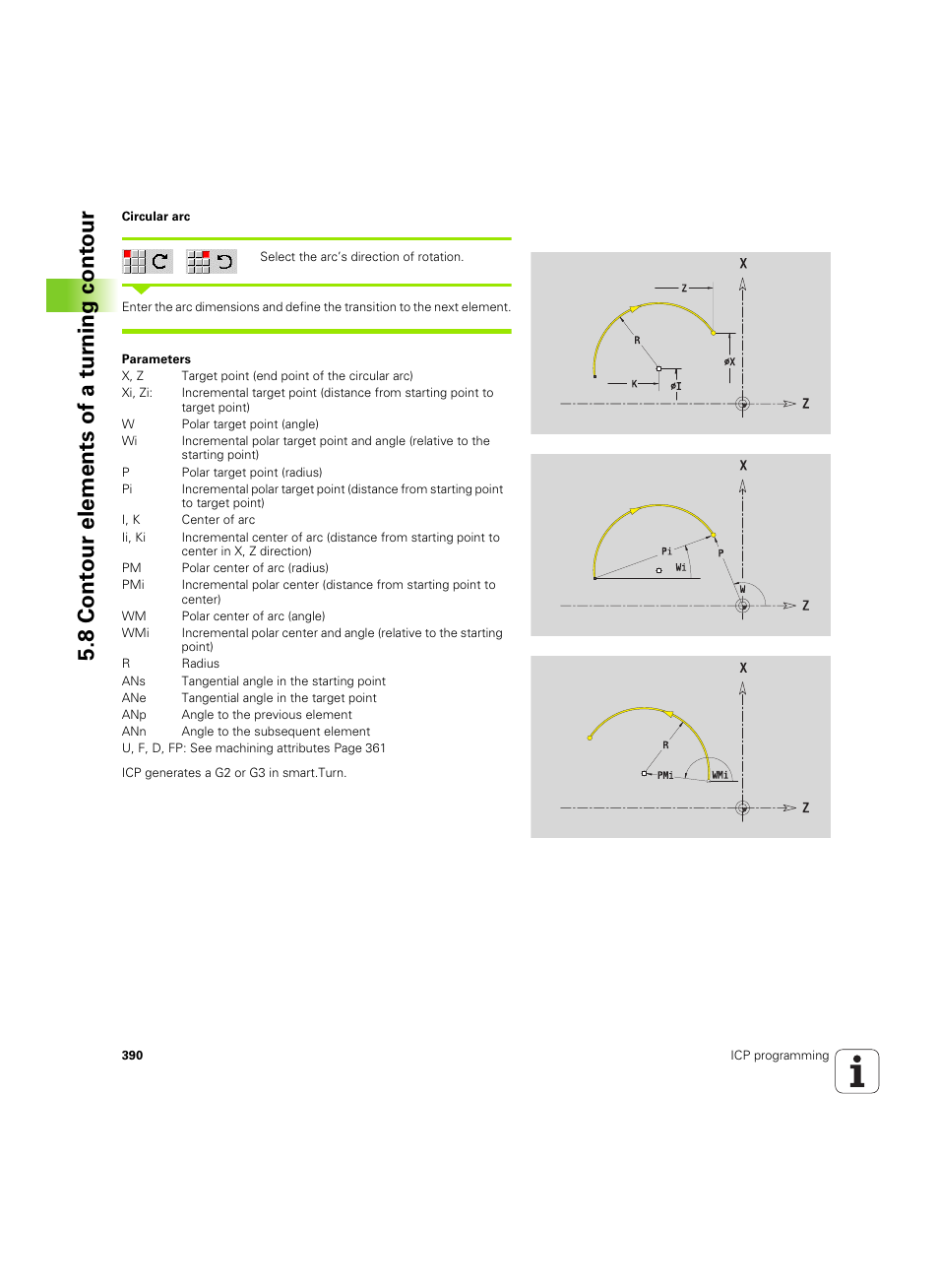 8 cont our elements of a tu rn ing cont our | HEIDENHAIN SW 68894x-02 User Manual | Page 390 / 619
