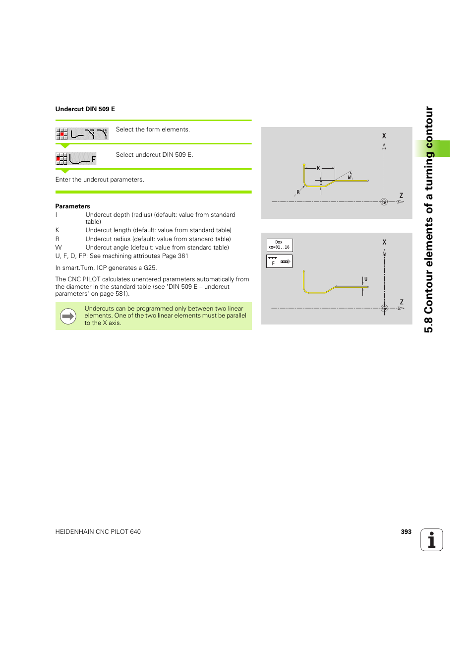 8 cont our elements of a tu rn ing cont our | HEIDENHAIN SW 68894x-02 User Manual | Page 393 / 619