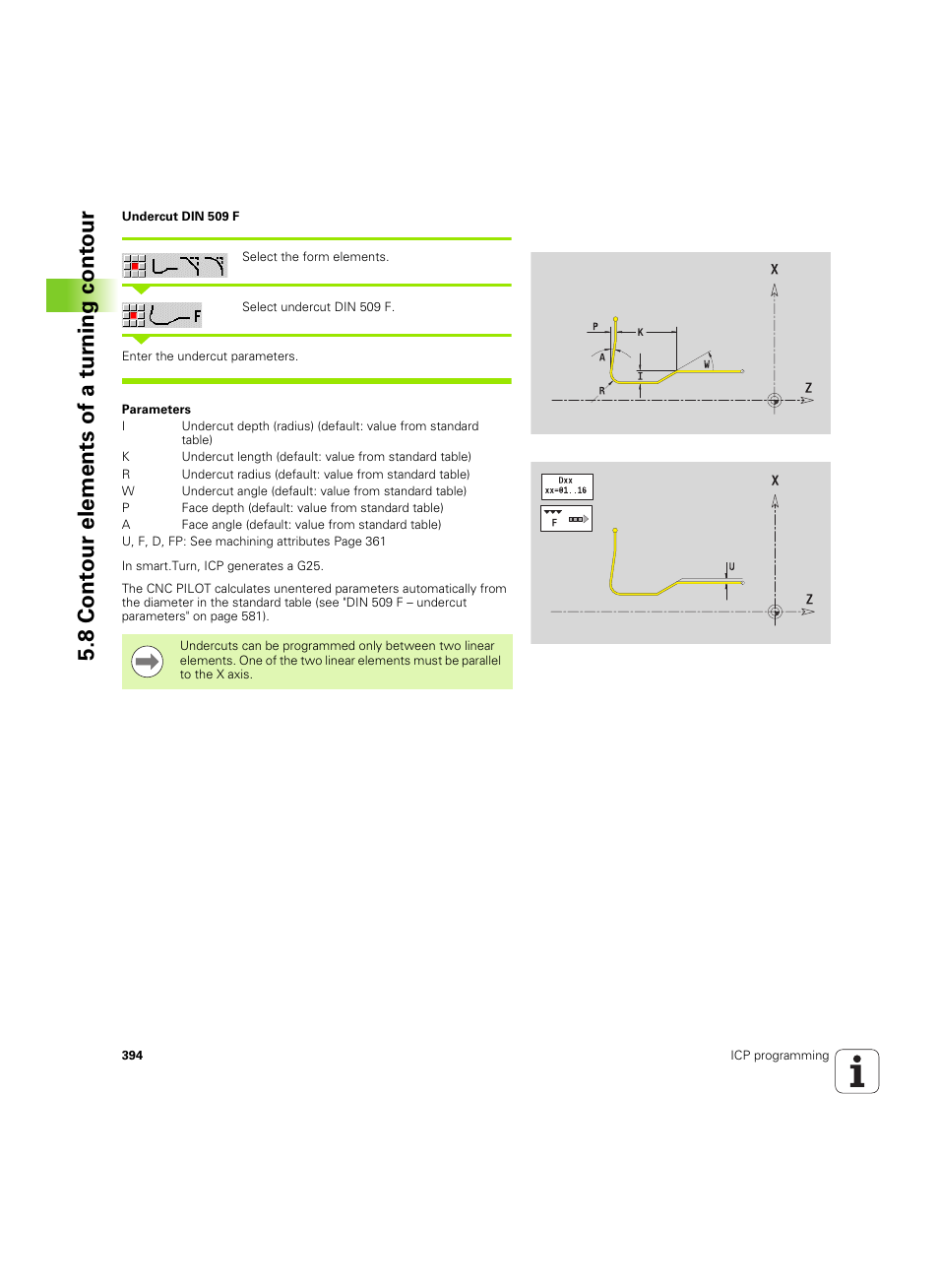 8 cont our elements of a tu rn ing cont our | HEIDENHAIN SW 68894x-02 User Manual | Page 394 / 619