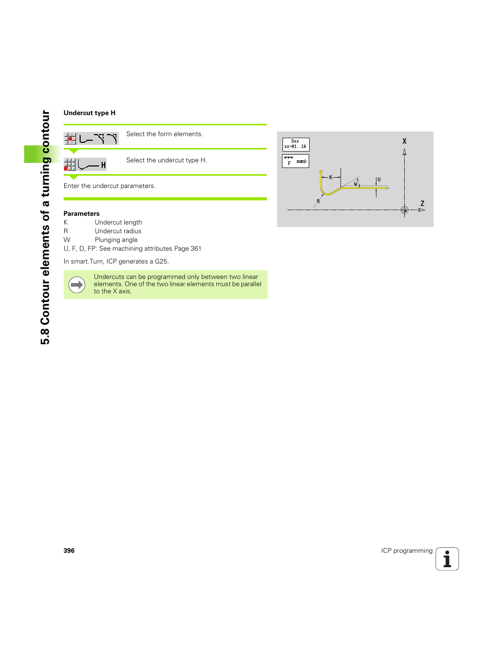 8 cont our elements of a tu rn ing cont our | HEIDENHAIN SW 68894x-02 User Manual | Page 396 / 619