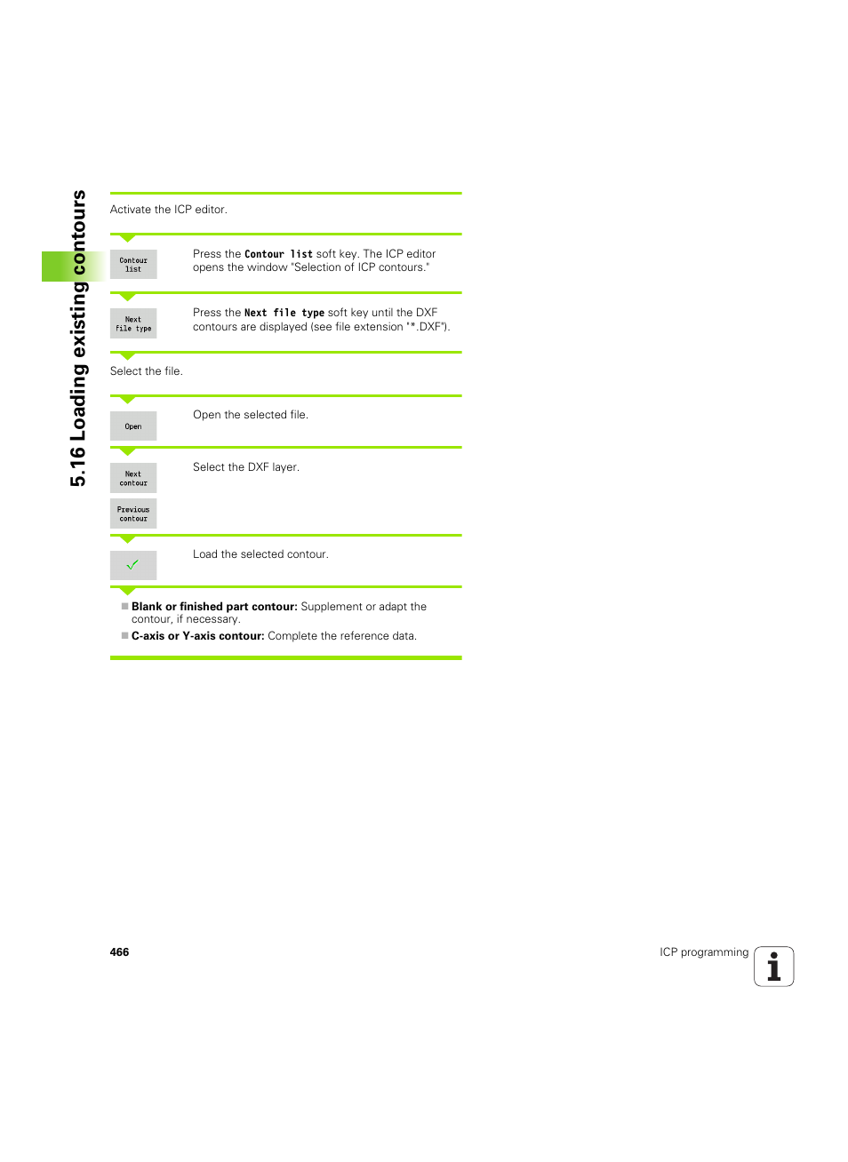 16 loading existing cont ours | HEIDENHAIN SW 68894x-02 User Manual | Page 466 / 619