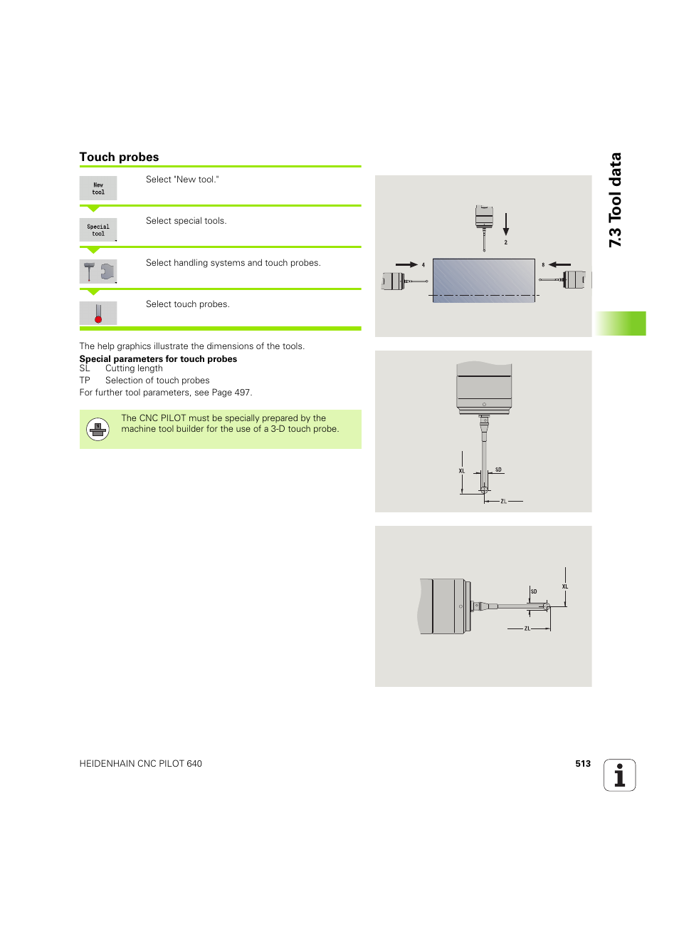 Touch probes, 3 tool data | HEIDENHAIN SW 68894x-02 User Manual | Page 513 / 619