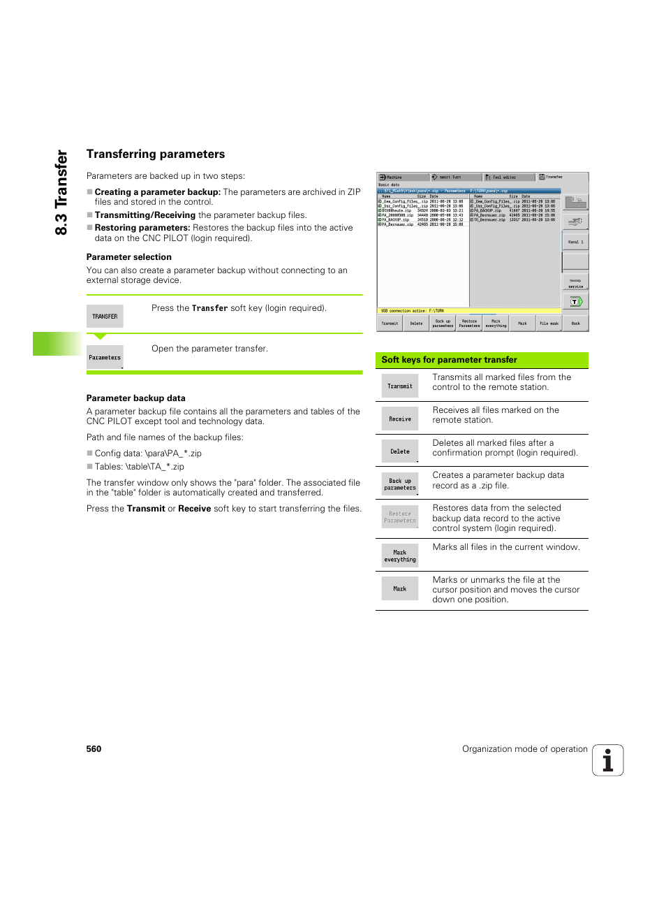Transferring parameters, 3 t ransf er | HEIDENHAIN SW 68894x-02 User Manual | Page 560 / 619
