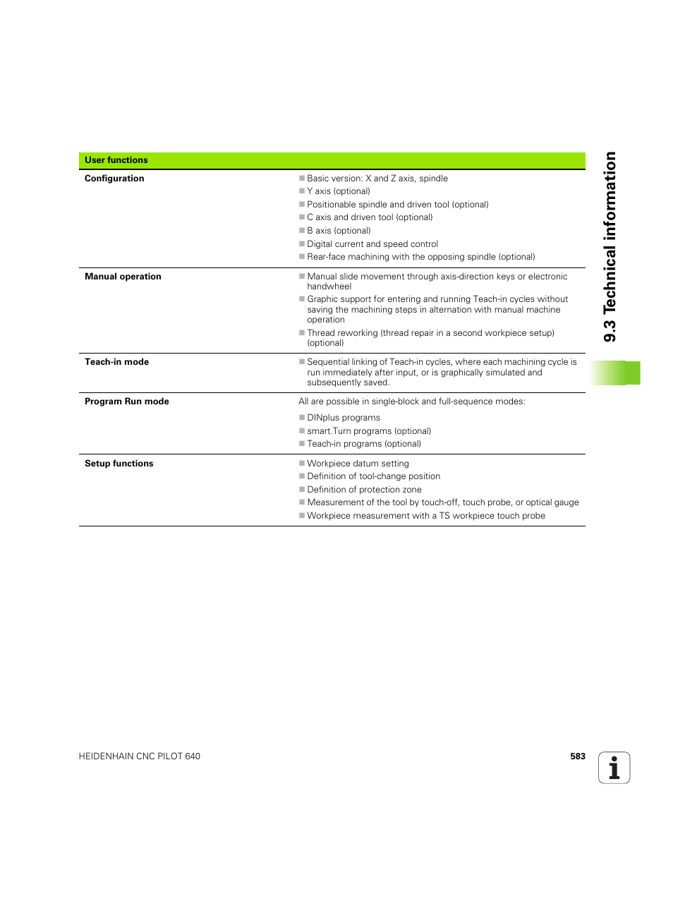 3 te chnical inf o rm ation | HEIDENHAIN SW 68894x-02 User Manual | Page 583 / 619