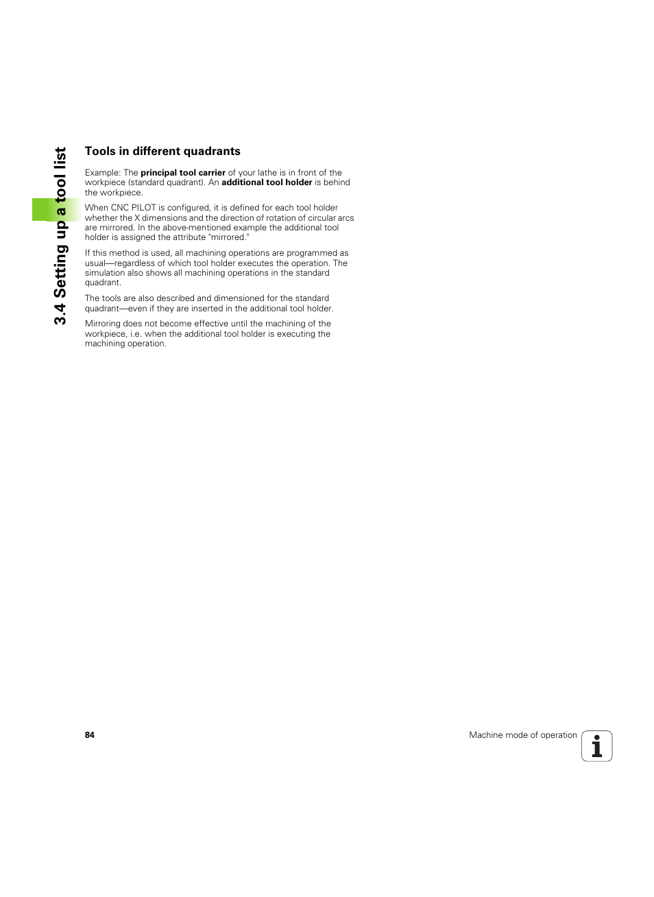 Tools in different quadrants, 4 set ting up a t ool list | HEIDENHAIN SW 68894x-02 User Manual | Page 84 / 619
