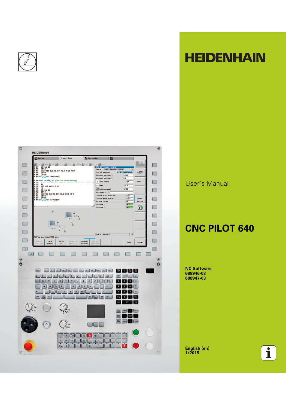 HEIDENHAIN SW 68894x-03 User Manual | 654 pages