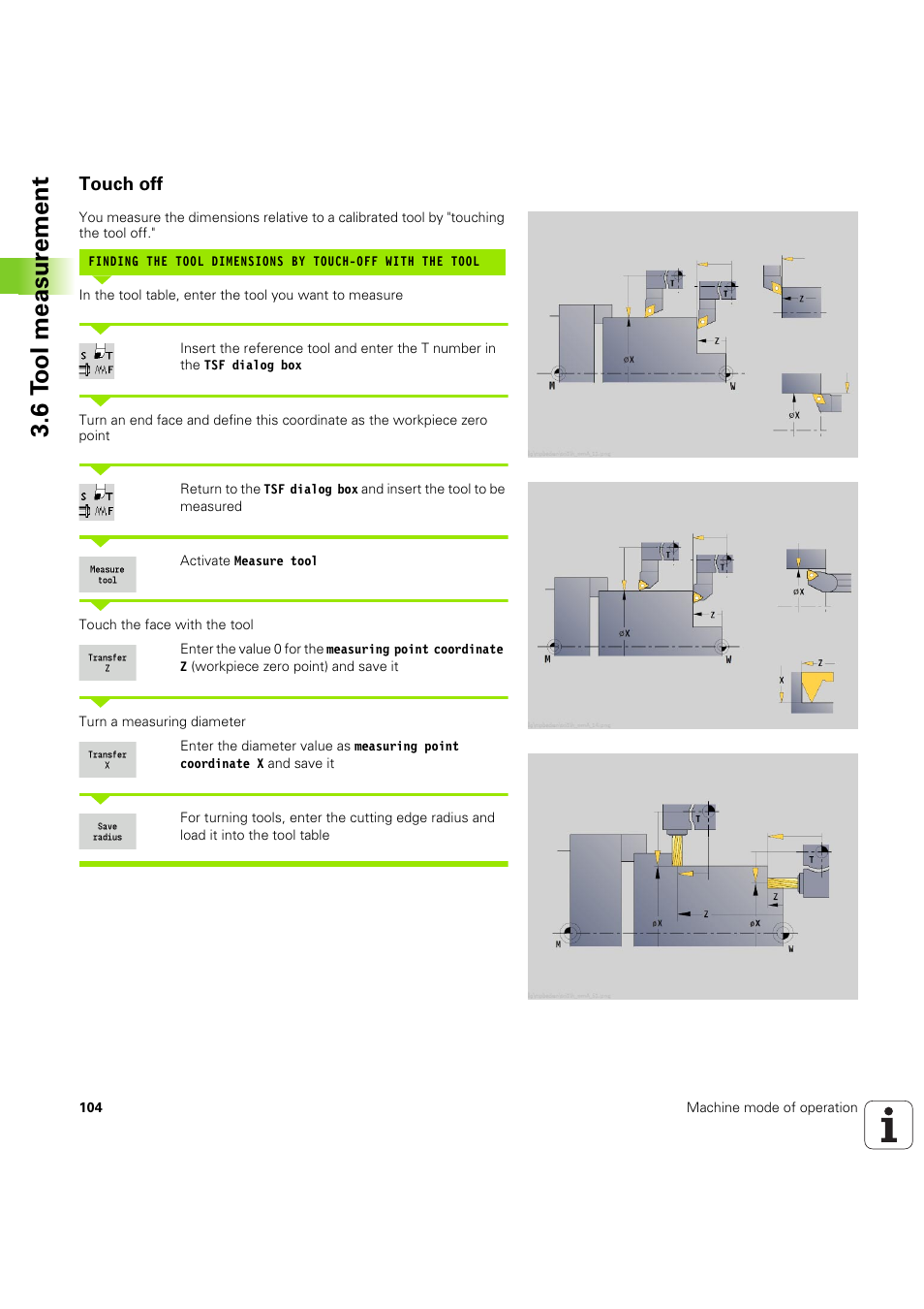 Touch off, 6 t o ol measur ement | HEIDENHAIN SW 68894x-03 User Manual | Page 104 / 654