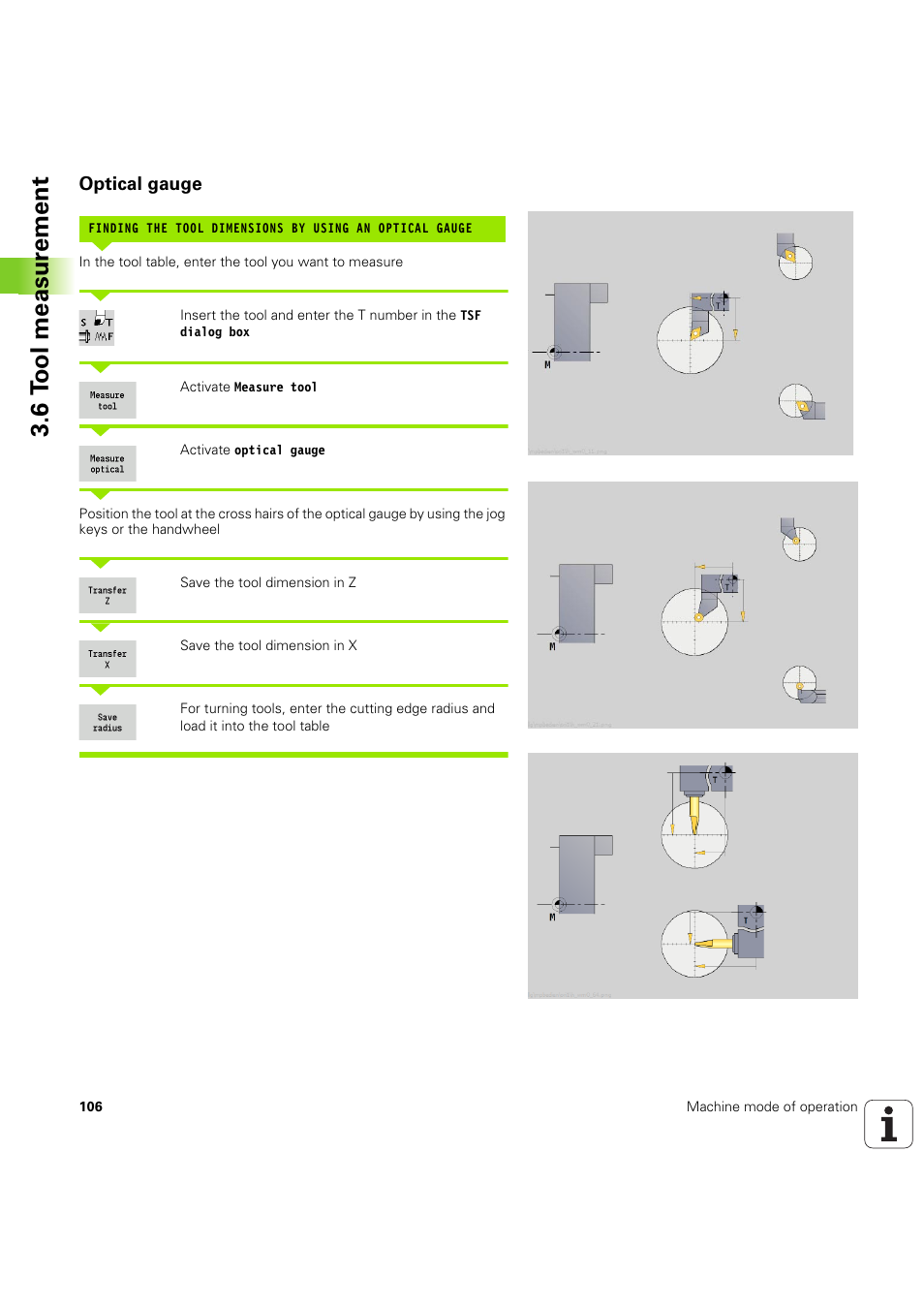 Optical gauge, 6 t o ol measur ement | HEIDENHAIN SW 68894x-03 User Manual | Page 106 / 654