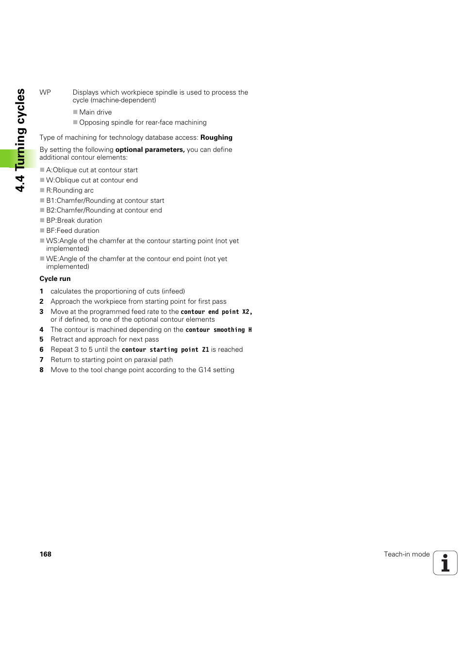 4 t u rn ing cy cles | HEIDENHAIN SW 68894x-03 User Manual | Page 168 / 654