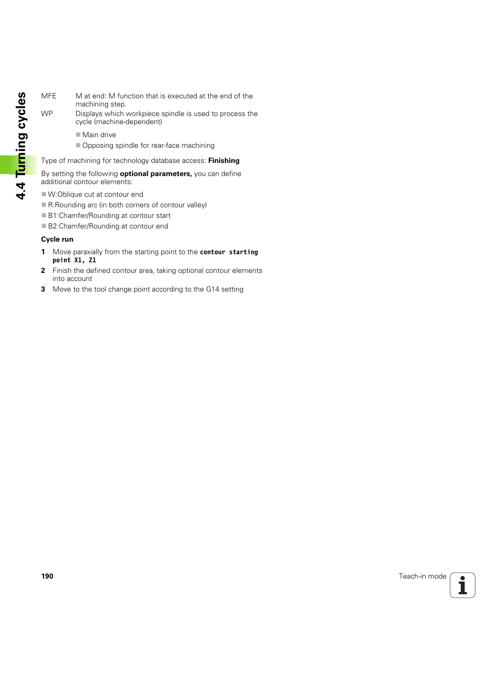 4 t u rn ing cy cles | HEIDENHAIN SW 68894x-03 User Manual | Page 190 / 654