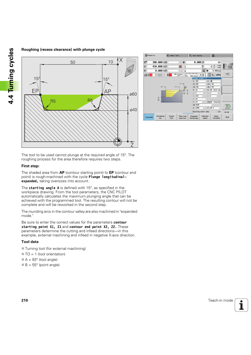 4 t u rn ing cy cles | HEIDENHAIN SW 68894x-03 User Manual | Page 210 / 654
