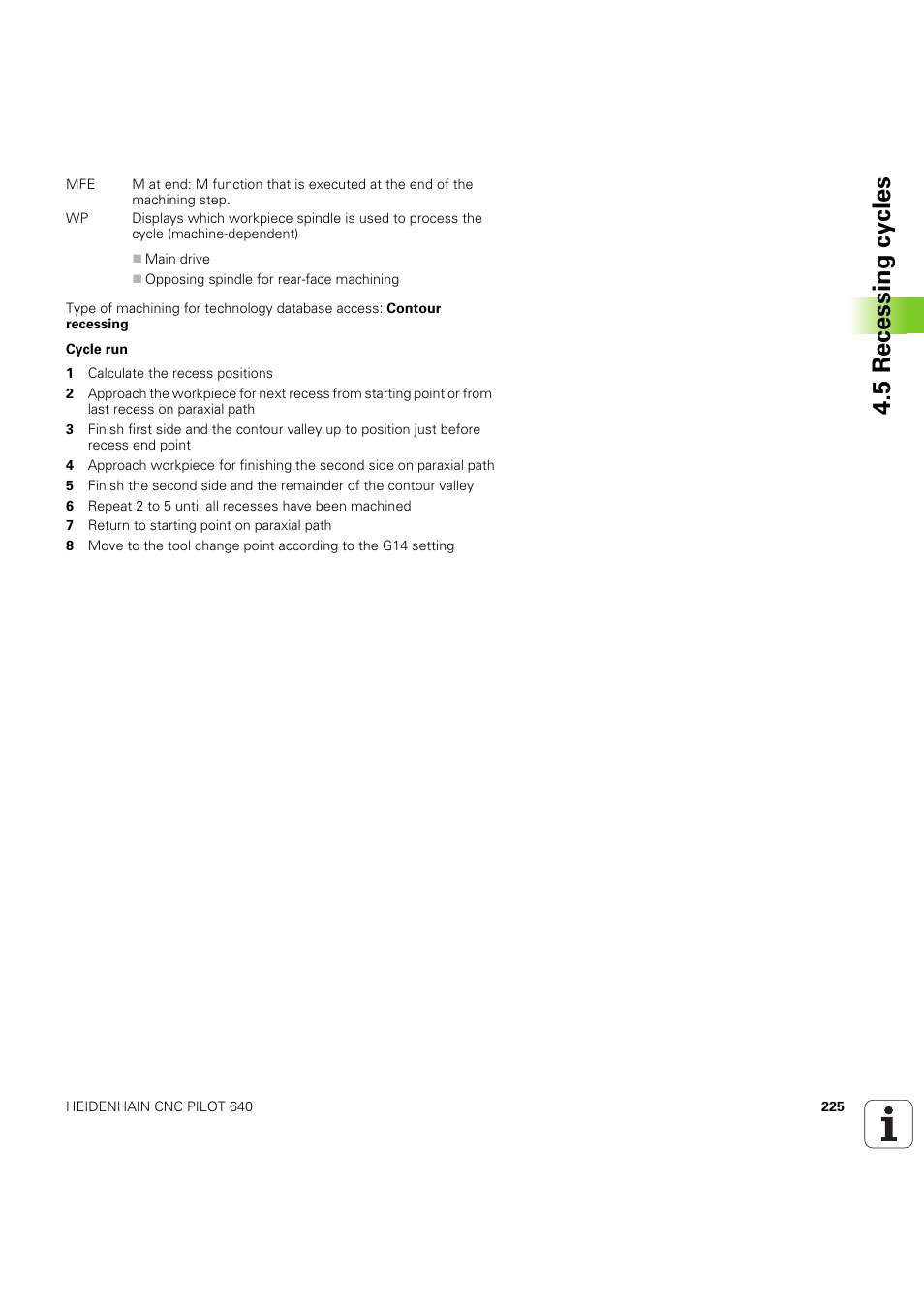 5 recessing cy cles | HEIDENHAIN SW 68894x-03 User Manual | Page 225 / 654