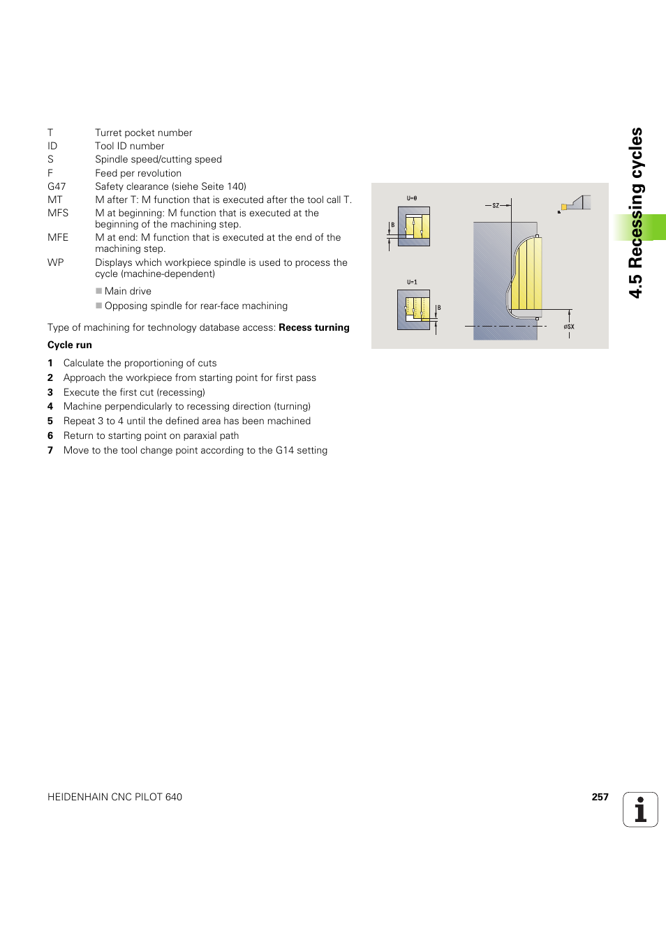 5 recessing cy cles | HEIDENHAIN SW 68894x-03 User Manual | Page 257 / 654