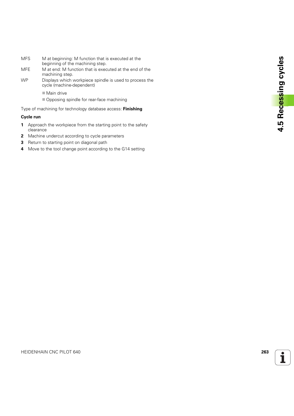 5 recessing cy cles | HEIDENHAIN SW 68894x-03 User Manual | Page 263 / 654