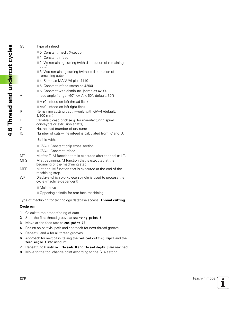 6 thr ead and under c ut cy cles | HEIDENHAIN SW 68894x-03 User Manual | Page 278 / 654