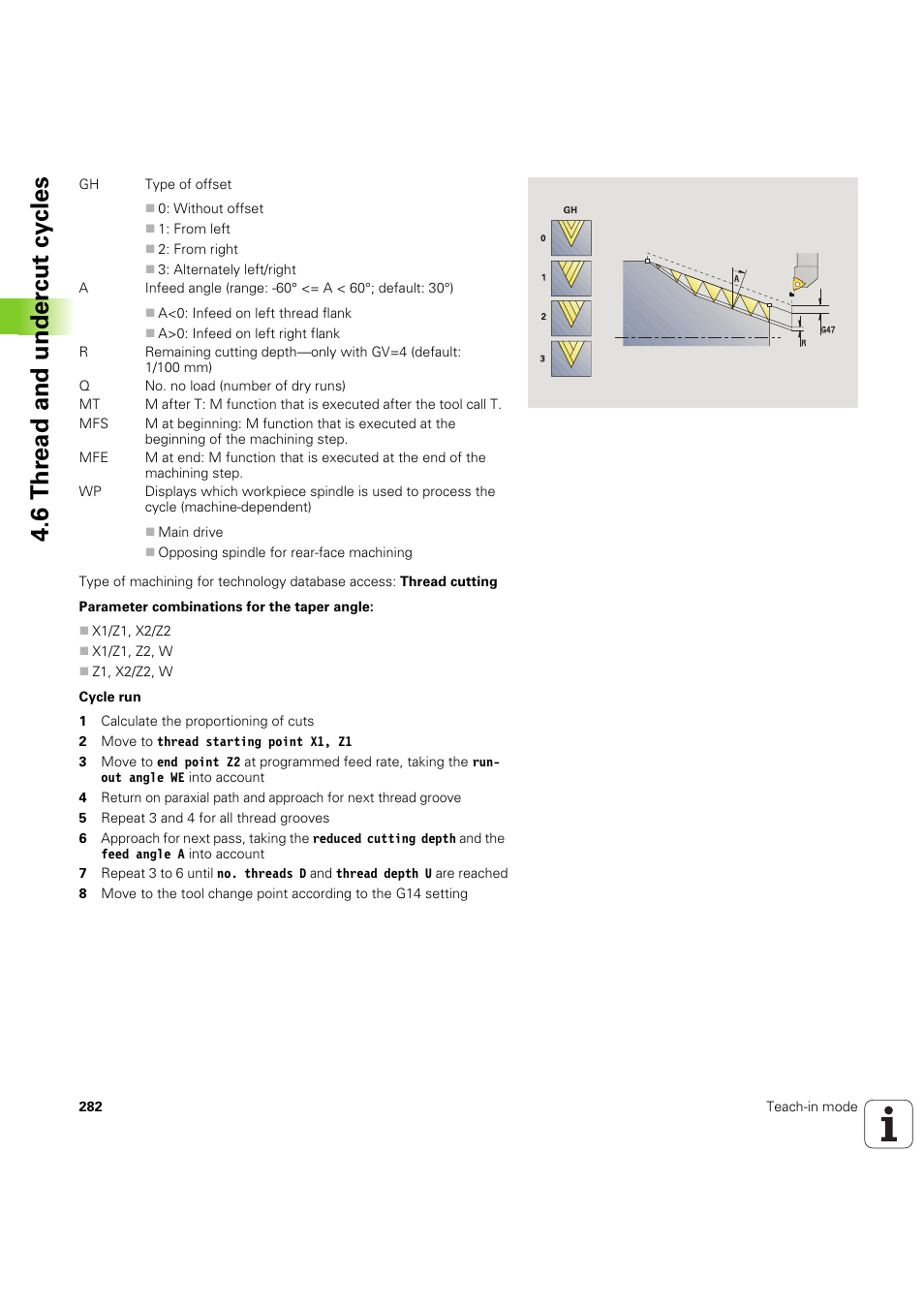 6 thr ead and under c ut cy cles | HEIDENHAIN SW 68894x-03 User Manual | Page 282 / 654