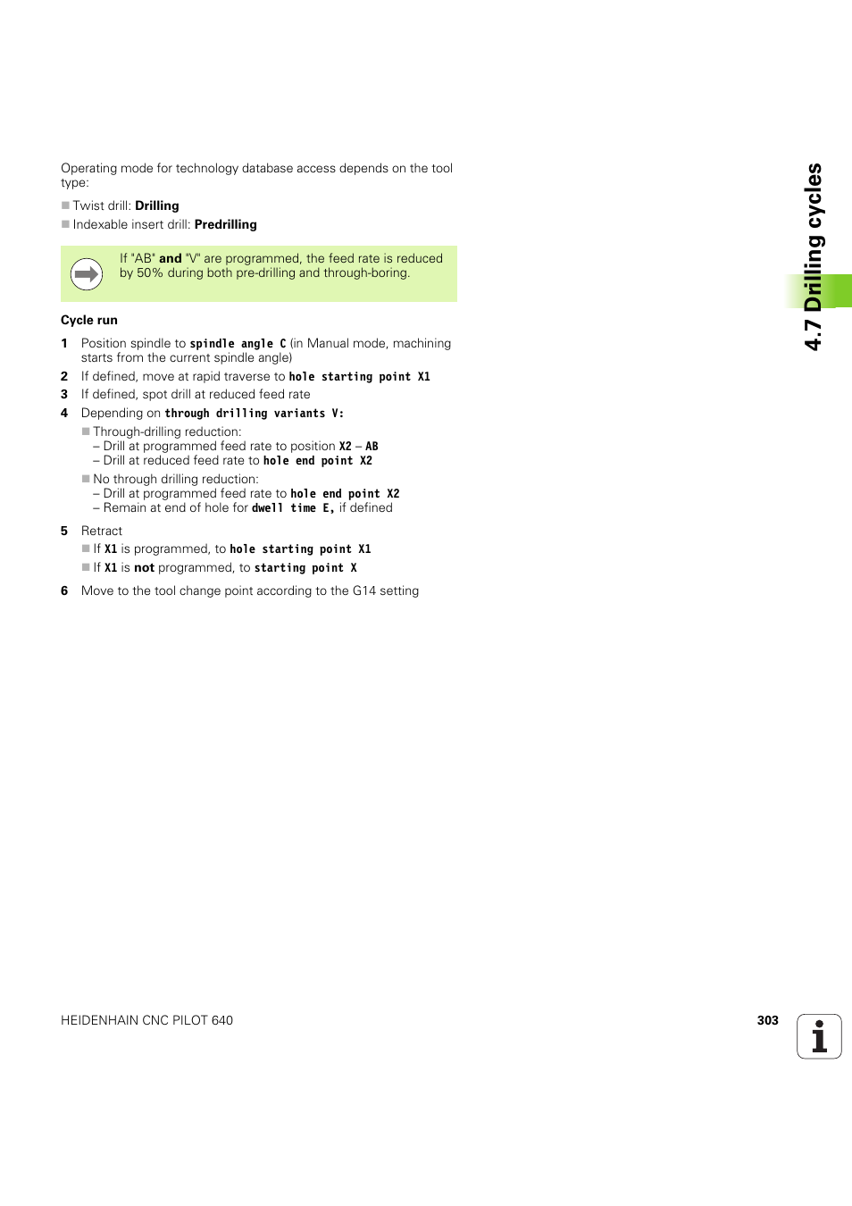 7 dr illing cy cles | HEIDENHAIN SW 68894x-03 User Manual | Page 303 / 654