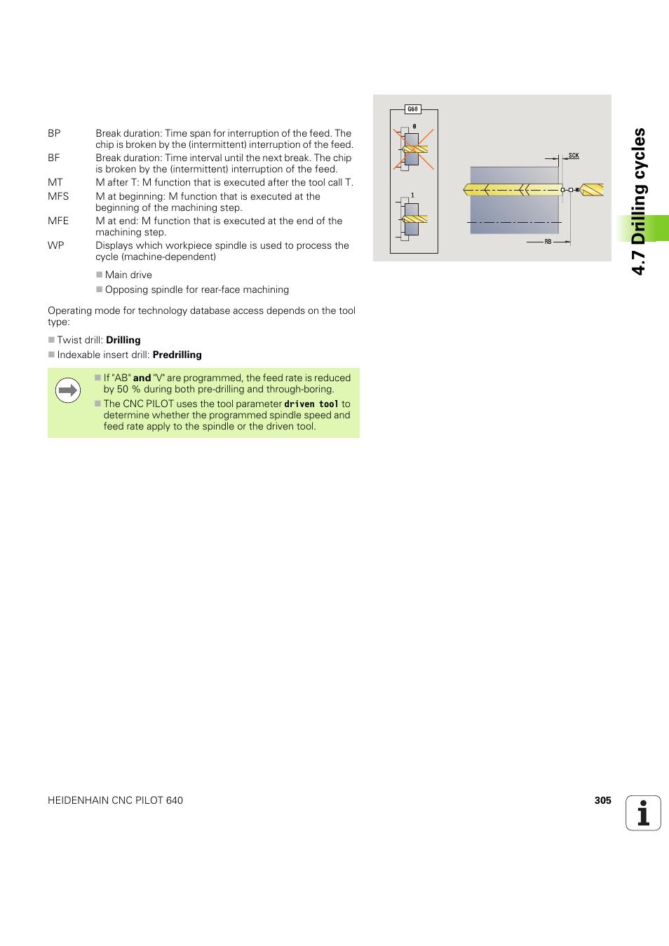 7 dr illing cy cles | HEIDENHAIN SW 68894x-03 User Manual | Page 305 / 654