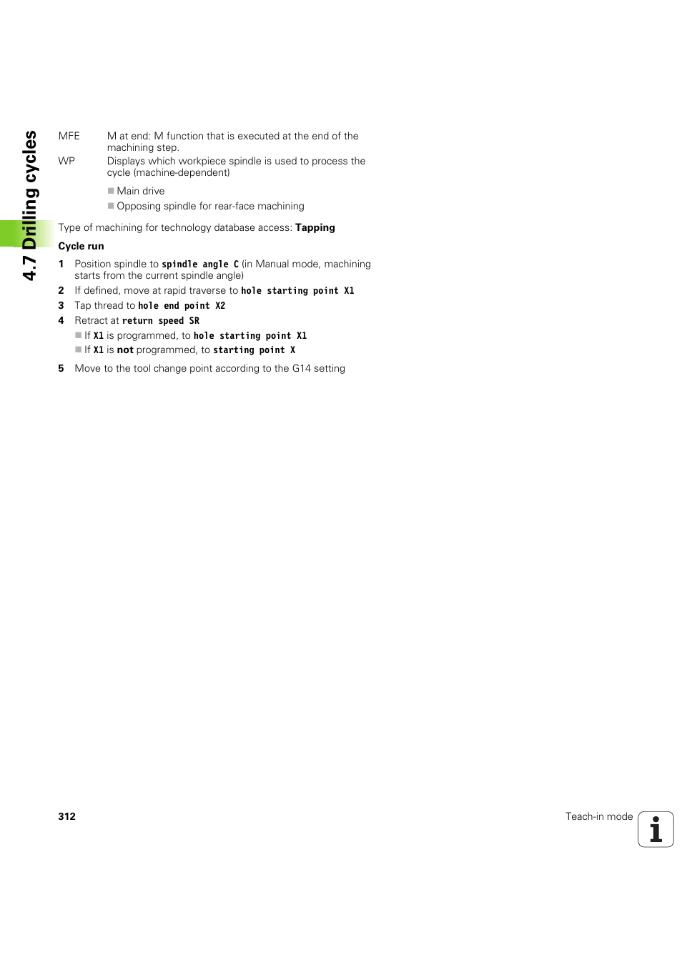 7 dr illing cy cles | HEIDENHAIN SW 68894x-03 User Manual | Page 312 / 654