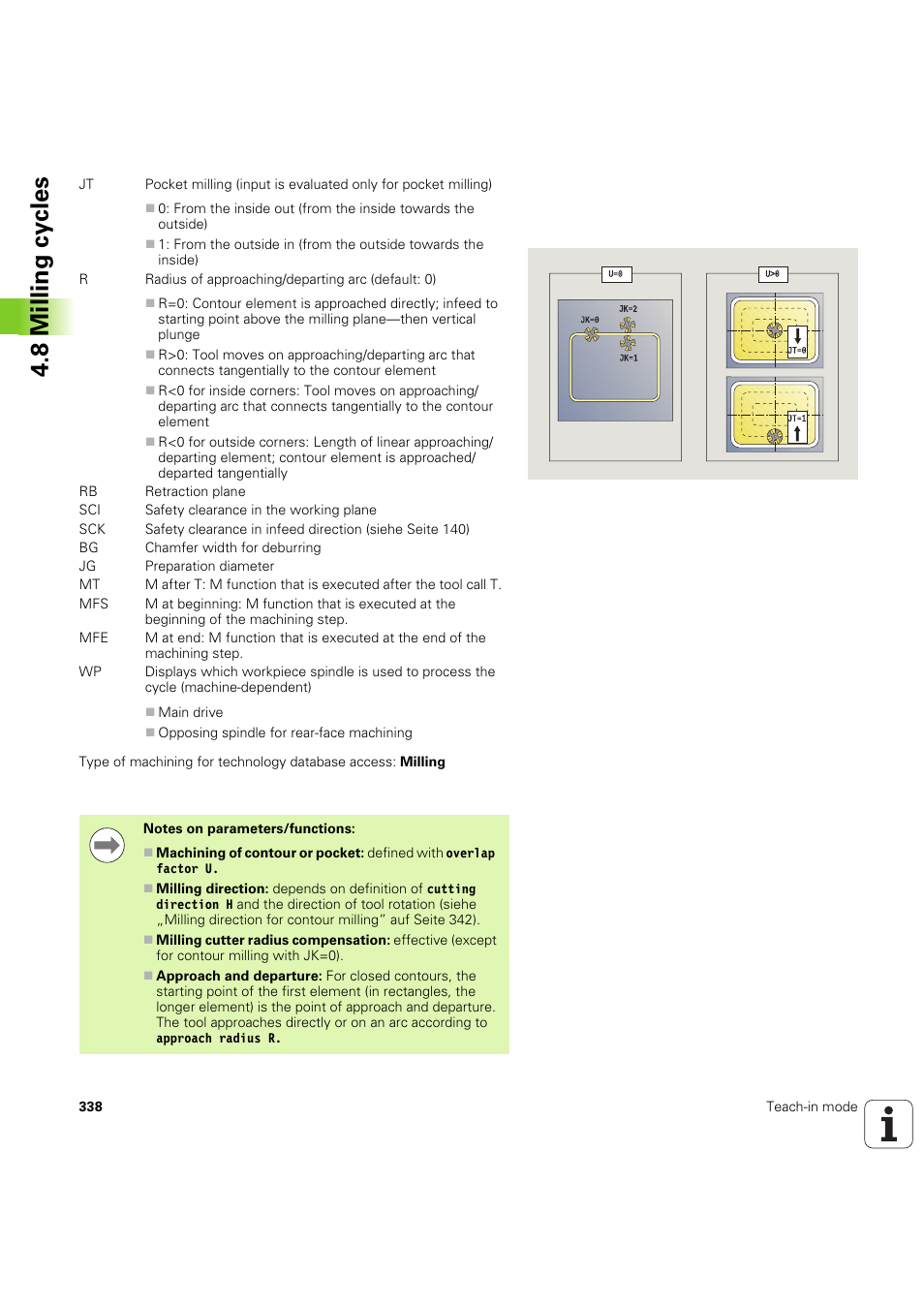 8 milling cy cles | HEIDENHAIN SW 68894x-03 User Manual | Page 338 / 654
