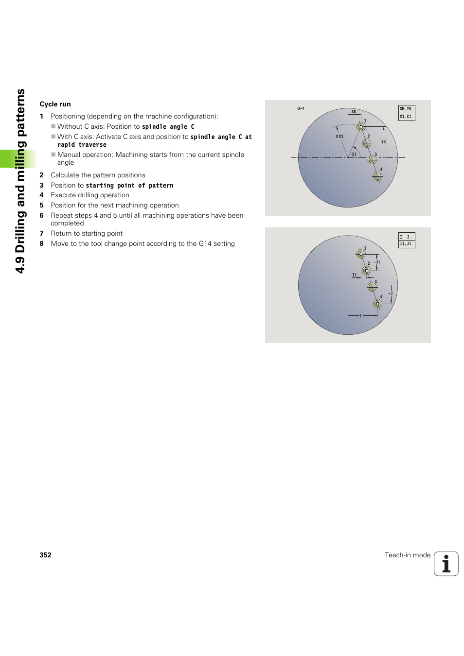 9 dr illing and milling pat ter ns | HEIDENHAIN SW 68894x-03 User Manual | Page 352 / 654