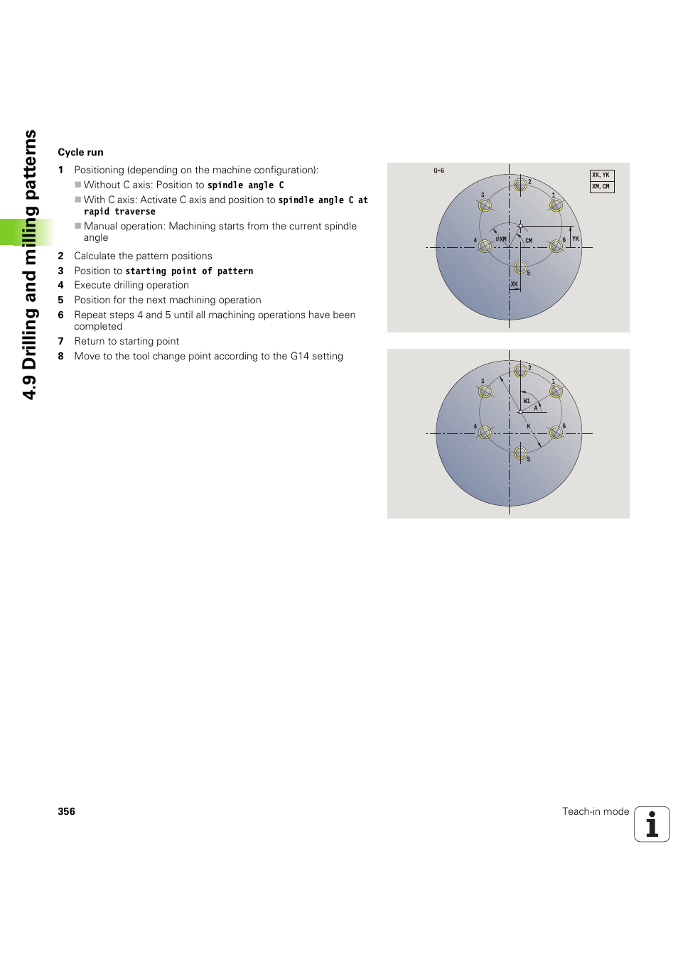 9 dr illing and milling pat ter ns | HEIDENHAIN SW 68894x-03 User Manual | Page 356 / 654