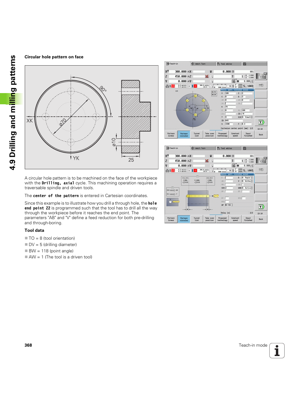 9 dr illing and milling pat ter ns | HEIDENHAIN SW 68894x-03 User Manual | Page 368 / 654