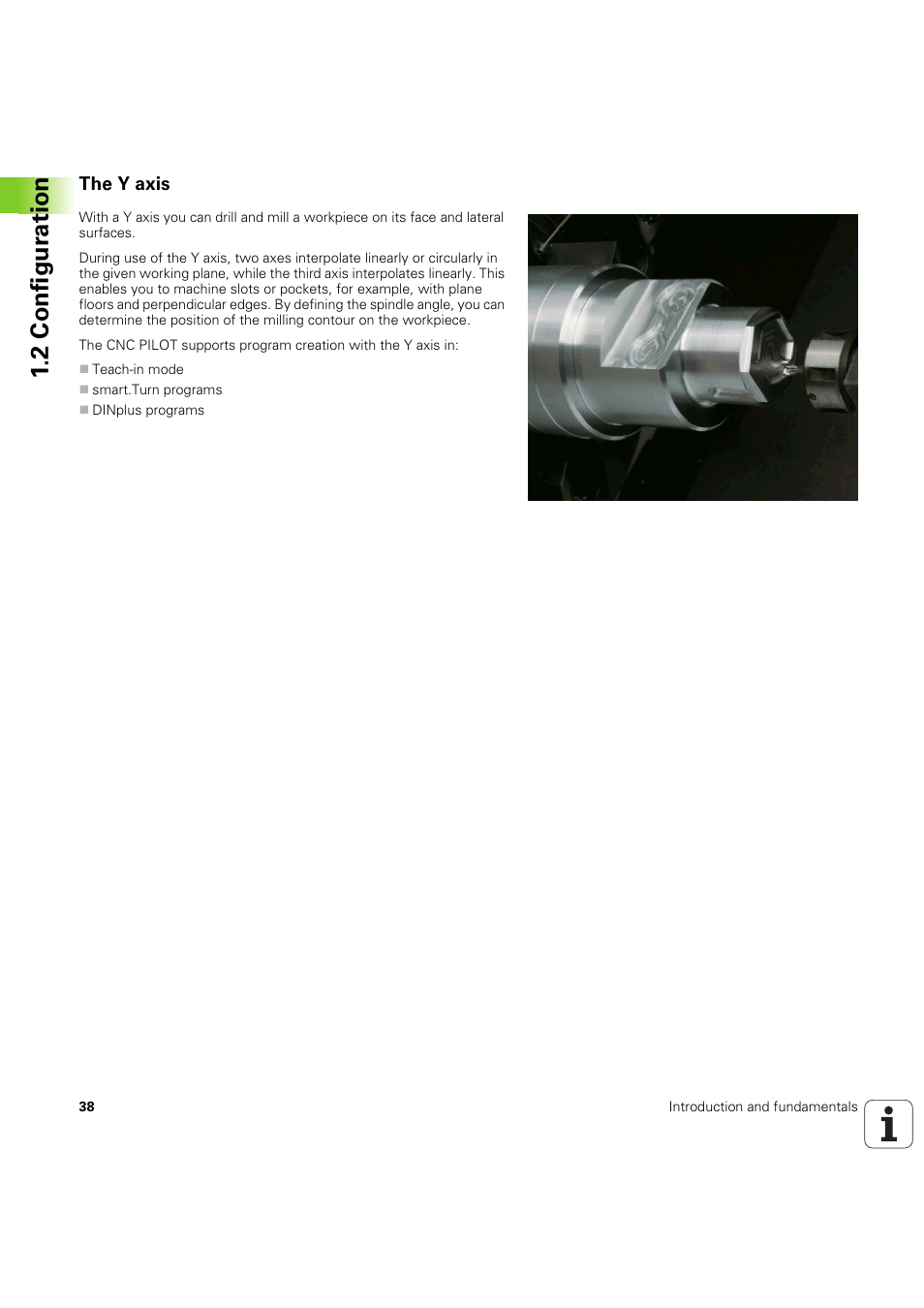 The y axis, 2 configur ation | HEIDENHAIN SW 68894x-03 User Manual | Page 38 / 654