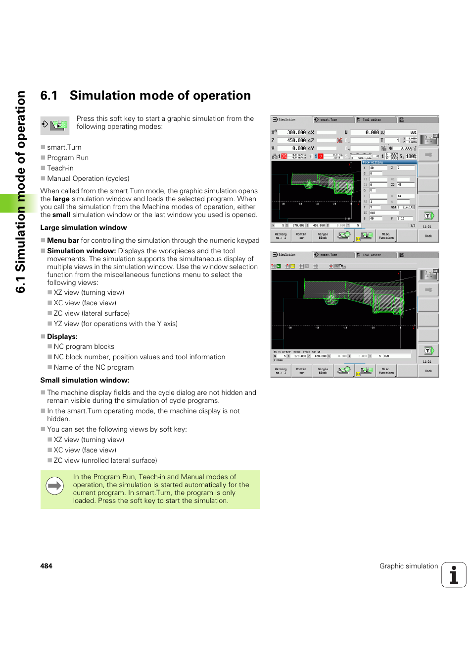 1 simulation mode of operation | HEIDENHAIN SW 68894x-03 User Manual | Page 484 / 654