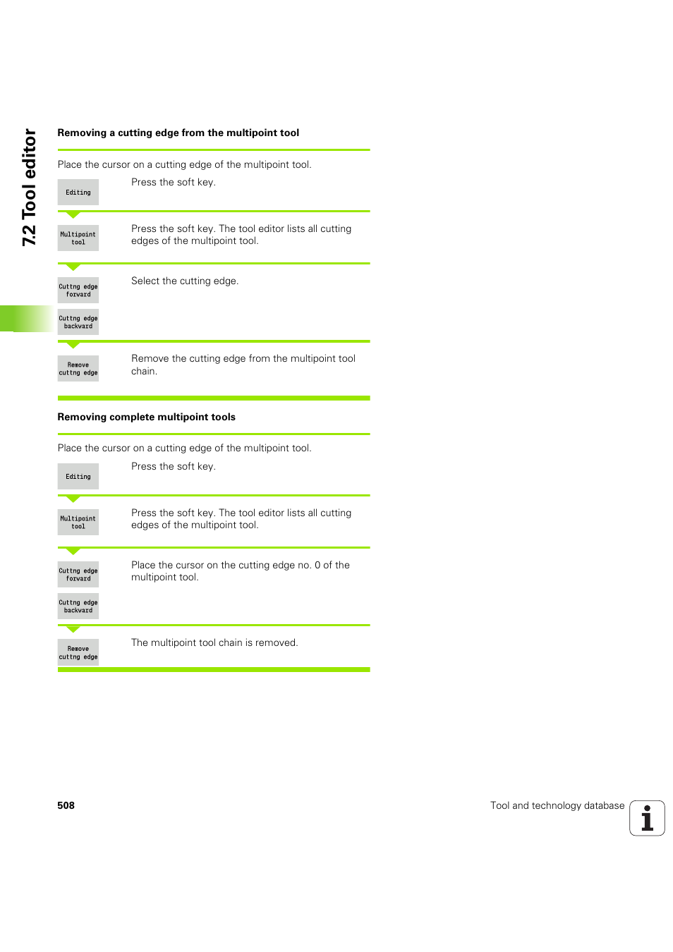 2 t ool edit or | HEIDENHAIN SW 68894x-03 User Manual | Page 508 / 654