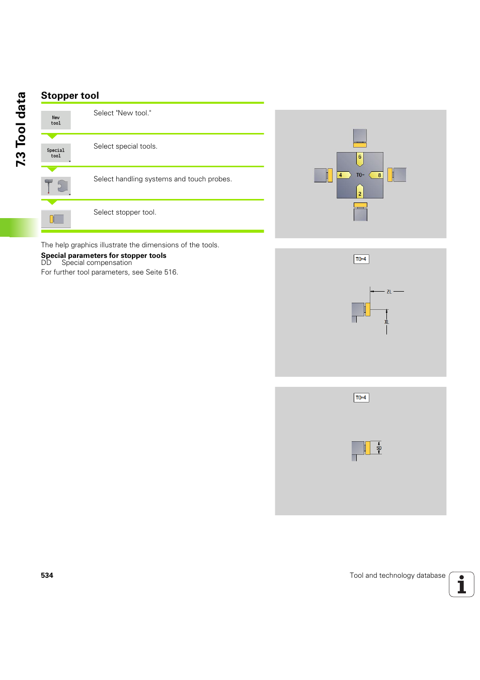 Stopper tool, Ol (seite 534), 3 t ool data | HEIDENHAIN SW 68894x-03 User Manual | Page 534 / 654