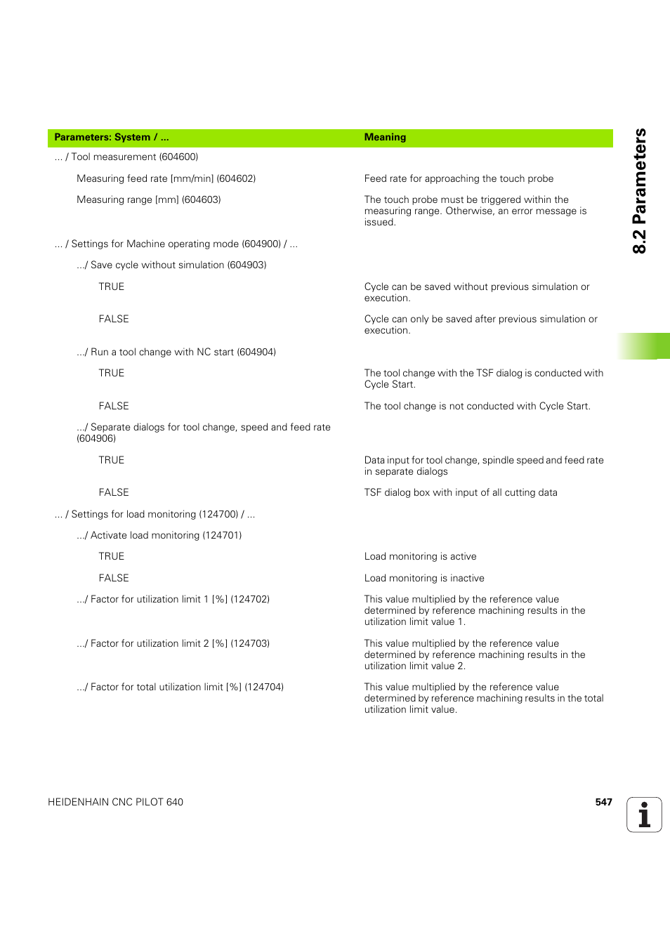 2 p a ra met e rs | HEIDENHAIN SW 68894x-03 User Manual | Page 547 / 654