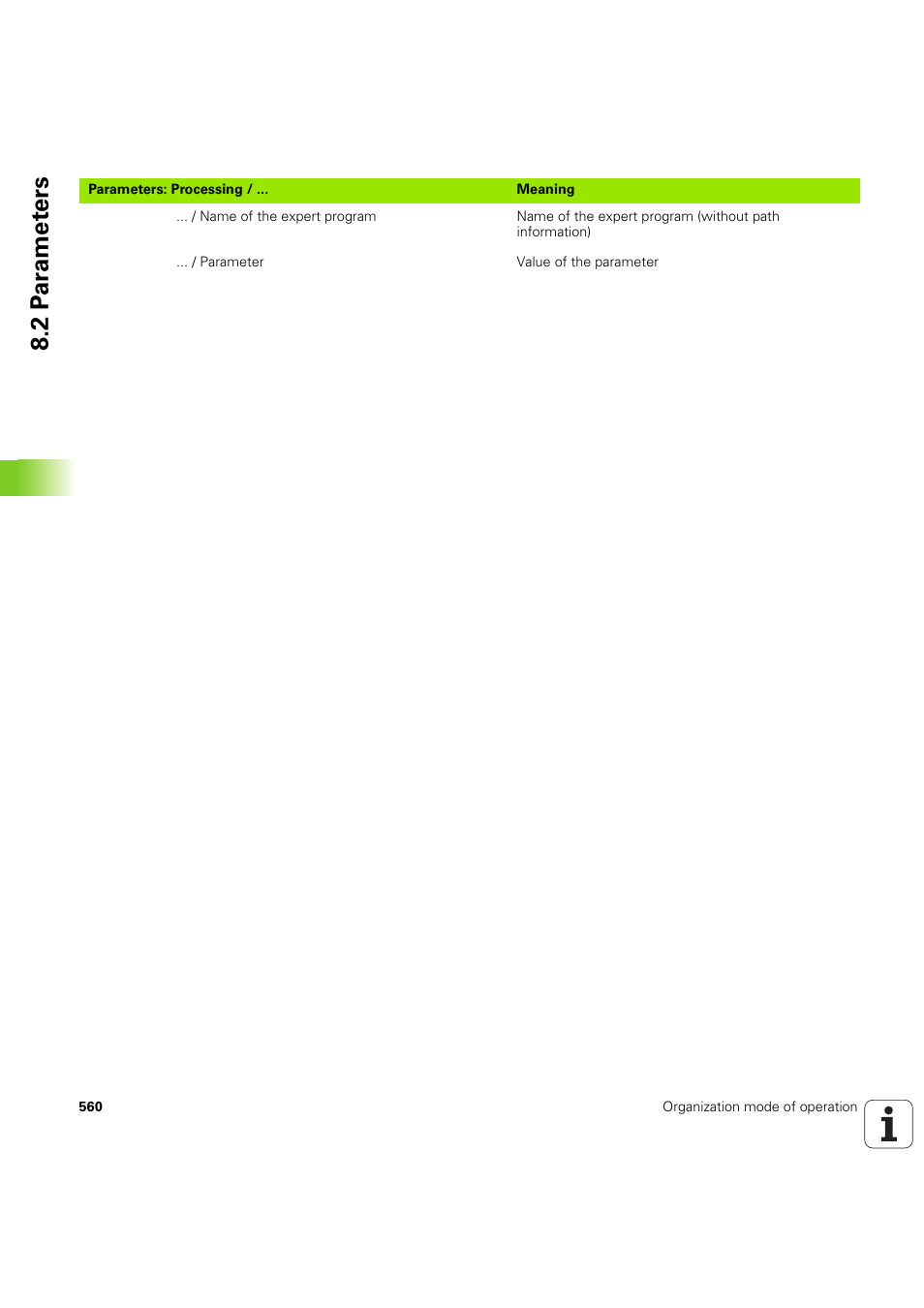 2 p a ra met e rs | HEIDENHAIN SW 68894x-03 User Manual | Page 560 / 654