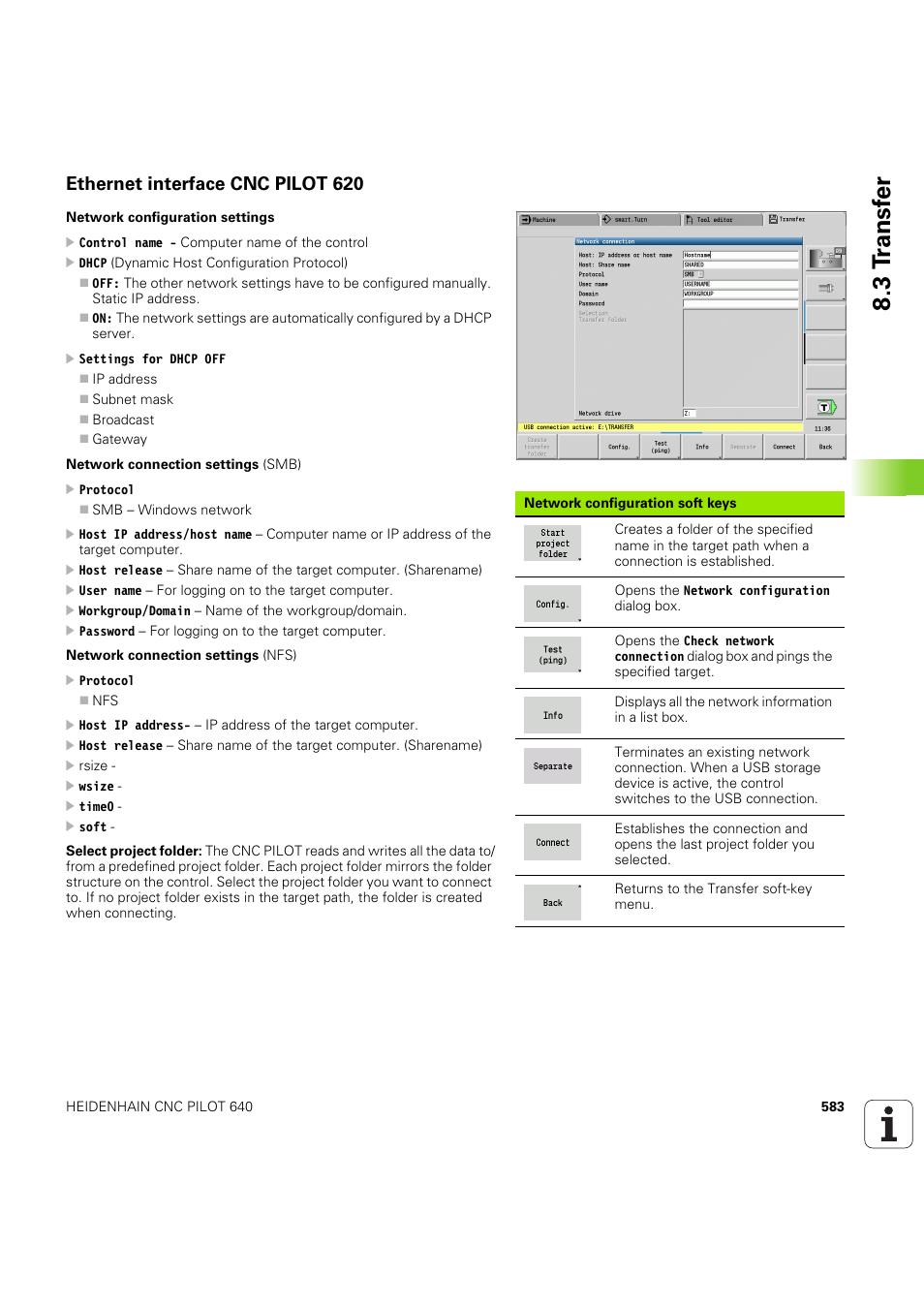 Ethernet interface cnc pilot 620, 3 t ransf er | HEIDENHAIN SW 68894x-03 User Manual | Page 583 / 654