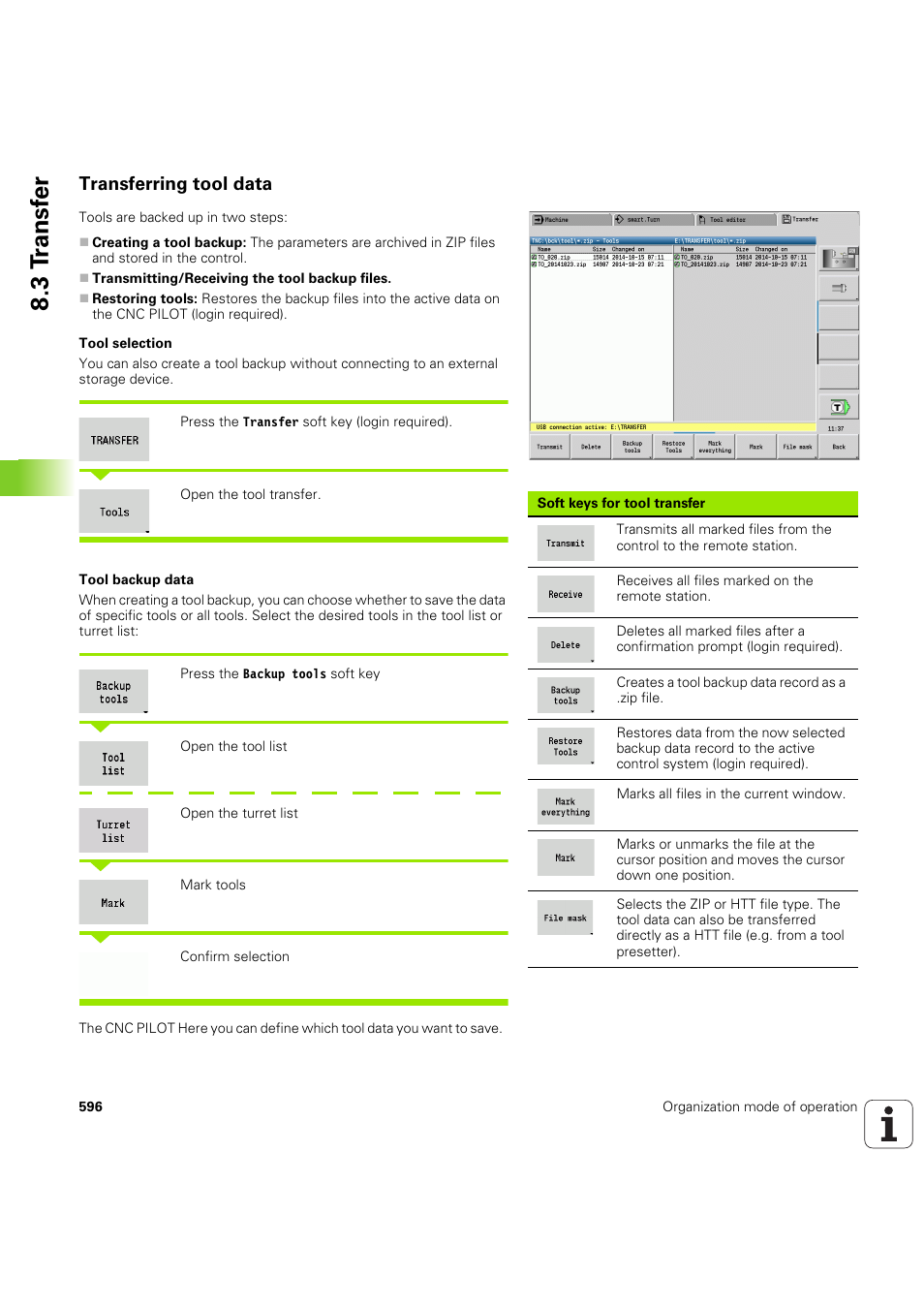 Transferring tool data, Seite 596), Siehe „transferring tool data” auf seite 596) | 3 t ransf er | HEIDENHAIN SW 68894x-03 User Manual | Page 596 / 654
